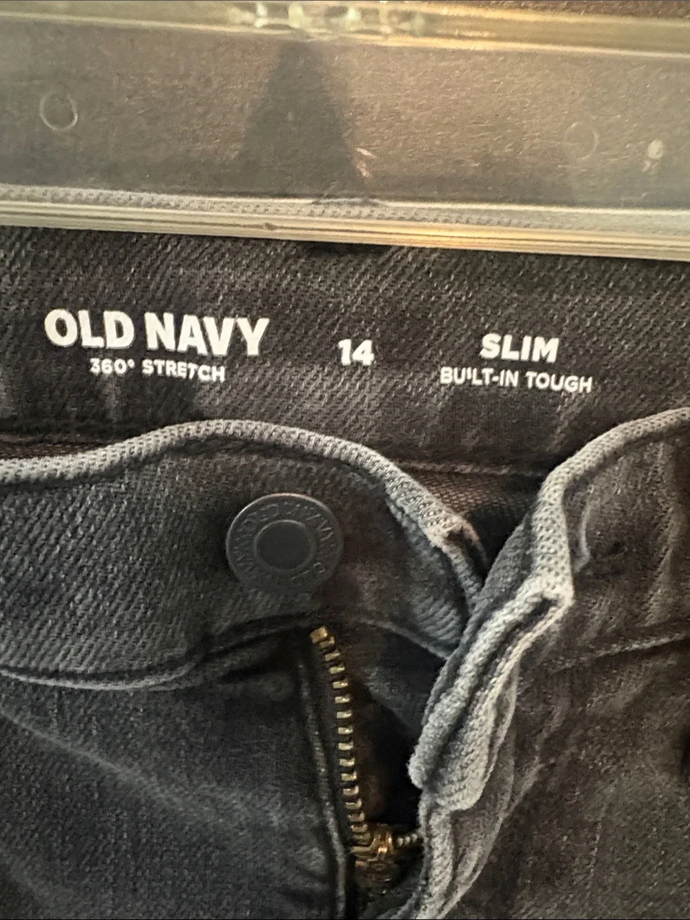 Old Navy Boys Gray Slim Fit Jeans size 14